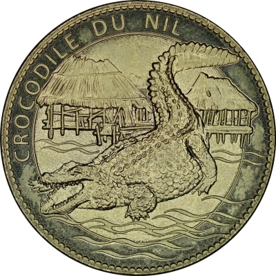 Jeton touristique - Arthus Bertrand - Pierrelatte - La ferme aux crocodiles - Crocodile du Nil ND front