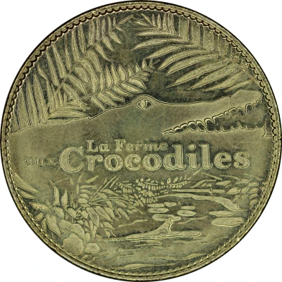 Jeton touristique - Arthus Bertrand - Pierrelatte - La ferme aux crocodiles - Crocodile du Nil ND back