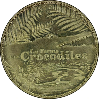 Jeton touristique - Arthus Bertrand - Pierrelatte - La ferme aux crocodiles - Tortue des Galapagos ND back