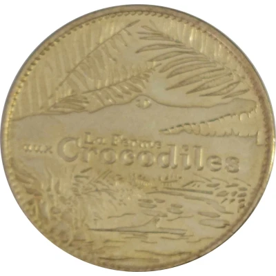 Jeton touristique - Arthus Bertrand - Pierrelatte - La ferme aux crocodiles ND back