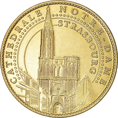 Jeton touristique - Arthus Bertrand - Strasbourg - Cathédrale Notre Dame (Vierge à l'Enfant) ND front