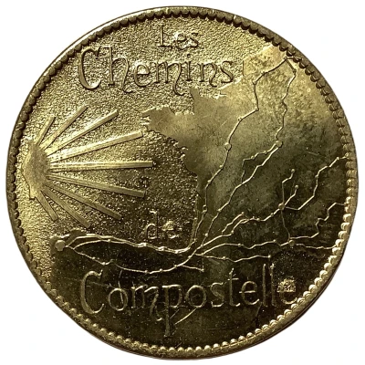 Jeton touristique - Arthus Bertrand - Toulouse (Les chemins de Compostelle) ND back