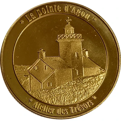 Jeton touristique - Atelier des Trésors - Agon-Coutainville - La pointe d'Agon ND front