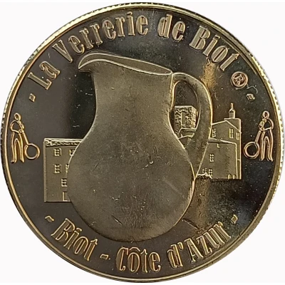 Jeton touristique - Atelier des Trésors - Côte d'Azur - Verrerie de Biot ND front