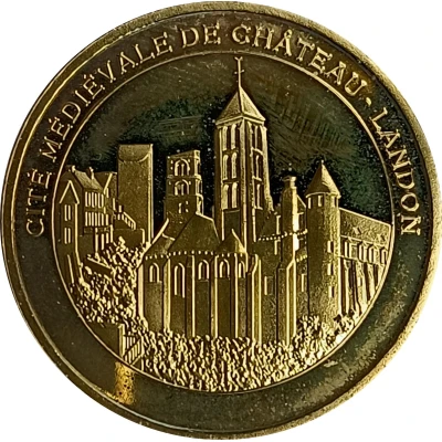 Jeton touristique - Fonderie Saint Luc - Cité médiévale de Château-Landon - Seine et Marne ND front