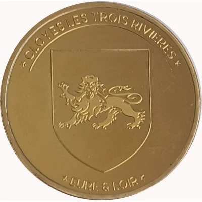 Jeton touristique - Fonderie Saint Luc - Cloyes sur le Loir - Le pont et le blason ND back