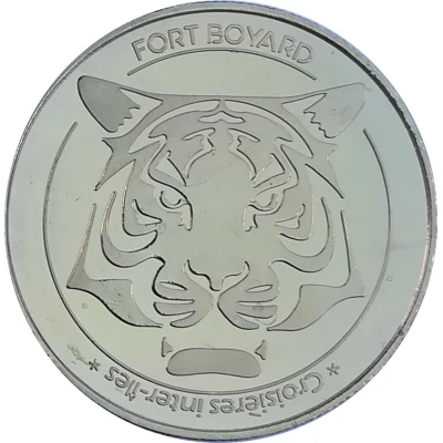 Jeton touristique - Fonderie Saint Luc - Fort Boyard - Tigre ND back