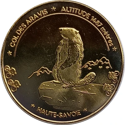 Jeton touristique - Fonderie Saint Luc - Haute-Savoie - Col des Aravis 1487 mètres ND front