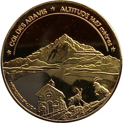 Jeton touristique - Fonderie Saint Luc - Haute-Savoie - Col des Aravis 1487 mètres ND back