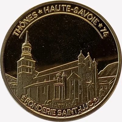 Jeton touristique - Fonderie Saint Luc - Haute-Savoie - Thônes - Capitale des Aravis ND front