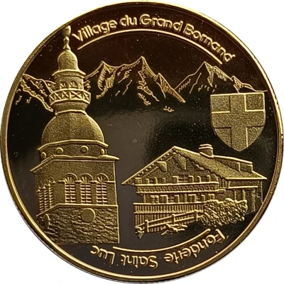 Jeton touristique - Fonderie Saint Luc - Le Grand Bornand - Chaîne des Aravis - Terre de champions ND back