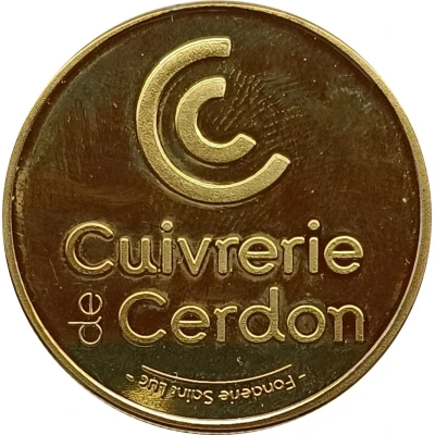 Jeton touristique - Fonderie Saint Luc - Musée Soieries Bonnet - Cuivrerie de Cerdon ND back