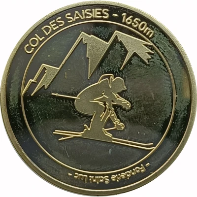 Jeton touristique - Fonderie Saint Luc - Savoie - Col des Saisies (Espace Diamant) ND front