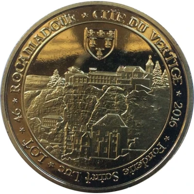 Jeton touristique- Fonderie St Luc- Rocamadour - La Vierge Noire front
