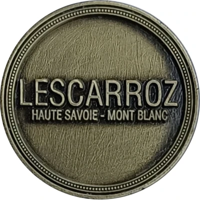 Jeton touristique - Haute Savoie - Mont Blanc - les Carroz ND back