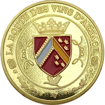 Jeton touristique - La Monnaie du Patrimoine - Alsace - La route des vins d'Alsace (2) ND back