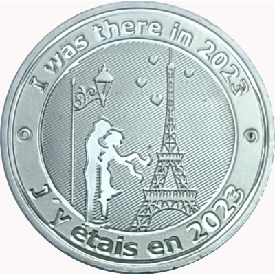 Jeton touristique - Mémodaille - Paris - Tour Eiffel - J'y étais en front