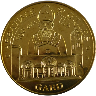 Jeton touristique - Monnaie de Paris - Abbatial Saint Gilles - 900 ANS front