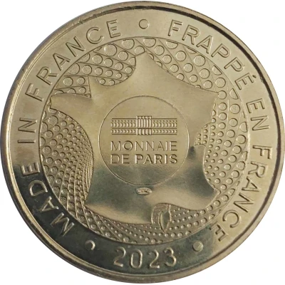 Jeton touristique - Monnaie de Paris - Aquaruim Biarritz -la tortue Caouanne back