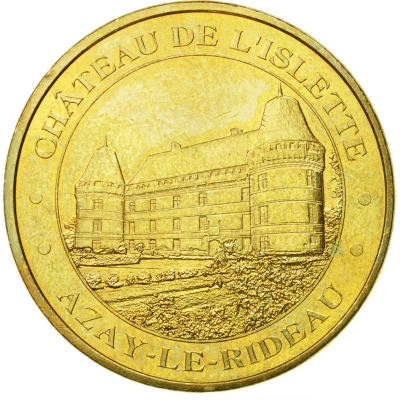 Jeton touristique - Monnaie de Paris - Azay-le-Rideau - Château de l'Islette front
