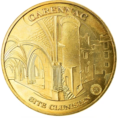 Jeton touristique - Monnaie de Paris - Carennac - Site Clunisien front