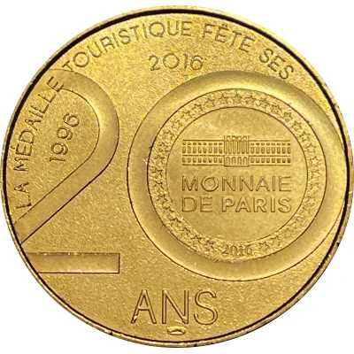 Jeton touristique - Monnaie de Paris - Charleville-Mézières - La place Ducale back