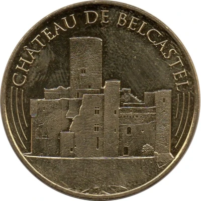 Jeton touristique - Monnaie de Paris - Château de Belcastel - Versant ouest front