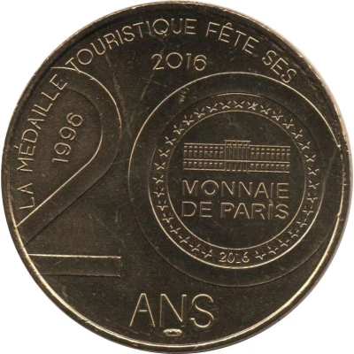 Jeton touristique - Monnaie de Paris - Château de Belcastel - Versant ouest back