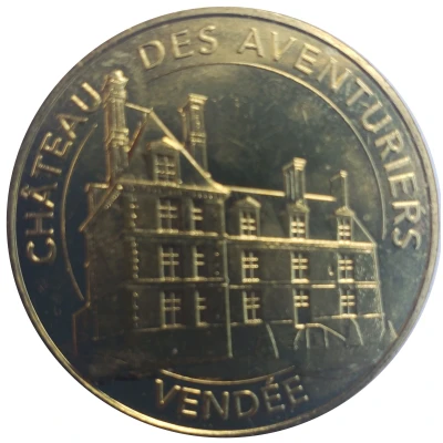 Jeton touristique - Monnaie de Paris - Château des Aventuriers - Vendée front