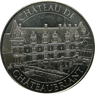 Jeton touristique - Monnaie de Paris - Châteaubriant - Le château front