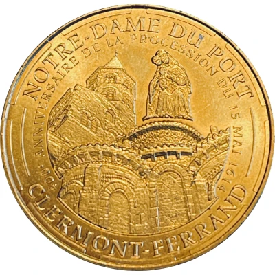 Jeton touristique - Monnaie de Paris - Clermont-Ferrand - Notre-Dame-du-Port front