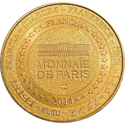 Jeton touristique - Monnaie de Paris - Clermont-Ferrand - Notre-Dame-du-Port back