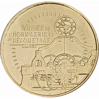 Jeton touristique - Monnaie de Paris - Cluses - Musée de l'horlogerie et du décolletage front