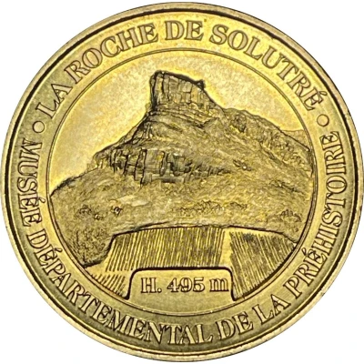 Jeton touristique - Monnaie de Paris - La roche de Solutré front