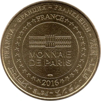 Jeton touristique - Monnaie de Paris - Les Grottes de Presque - La cascade figée back