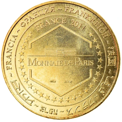 Jeton touristique - Monnaie de Paris - Loches - Cité Royale - Donjon back