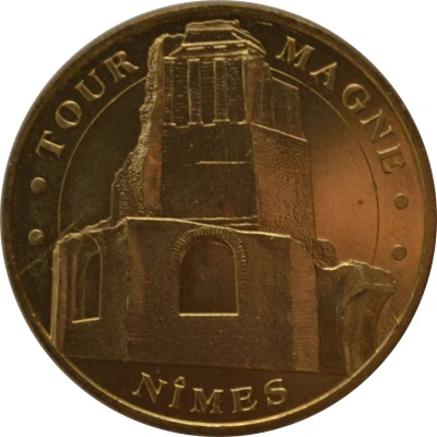 Jeton touristique - Monnaie de Paris - Nîmes - Tour Magne front