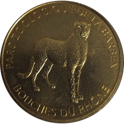 Jeton touristique - Monnaie de Paris - Parc zoologique de la Barben - Le guépard front