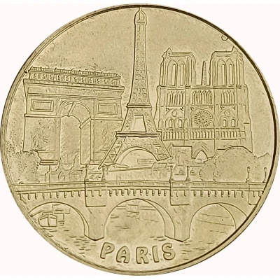 Jeton touristique - Monnaie de Paris - Paris - Quatre monuments front