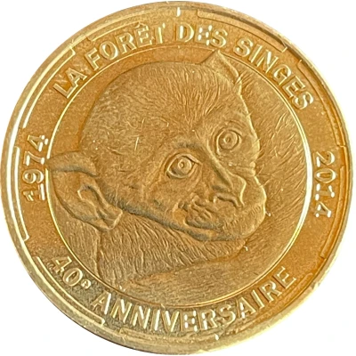Jeton touristique - Monnaie de Paris - Rocamadour - La forêt des singes front