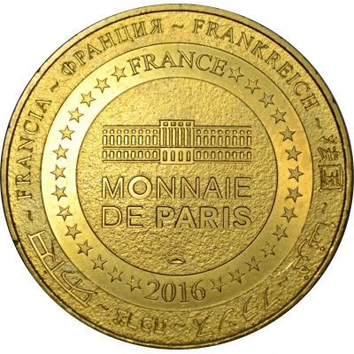 Jeton touristique - Monnaie de Paris - Rose de Provins Patrimoine mondial de l'humanité back