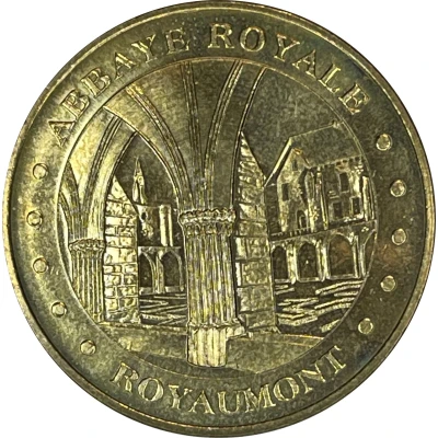 Jeton touristique - Monnaie de Paris - Royaumont - Abbaye royale front