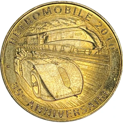 Jeton touristique - Monnaie de Paris - Rétromobile - 35e anniversaire front