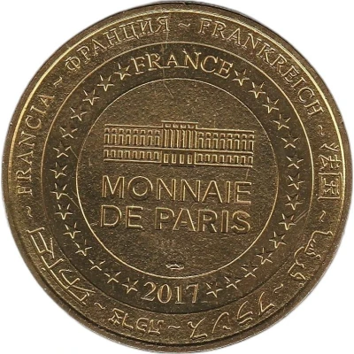 Jeton touristique - Monnaie de Paris - Safari de Peaugres - Loups back