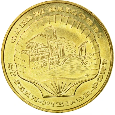 Jeton touristique - Monnaie de Paris - Saint-Jean-Pied-de-Port Garazi Baigorri front