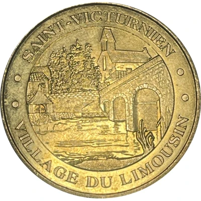 Jeton touristique - Monnaie de Paris - Saint Victurnien - Village du limousin front