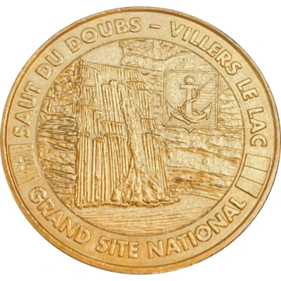 Jeton touristique - Monnaie de Paris - Saut du Doubs - Villers le lac Le blason front