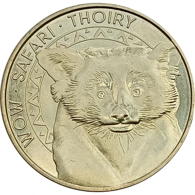 Jeton touristique - Monnaie de Paris - Thoiry - Won Safari - Panda roux front