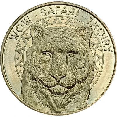 Jeton touristique - Monnaie de Paris - Thoiry - Wow Safari - Tigre front