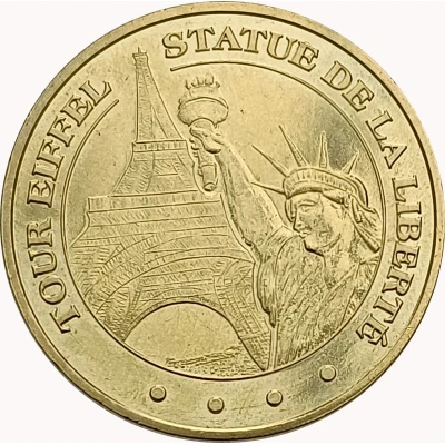Jeton touristique - Monnaie de Paris - Tour Eiffel - statue de la Liberté front